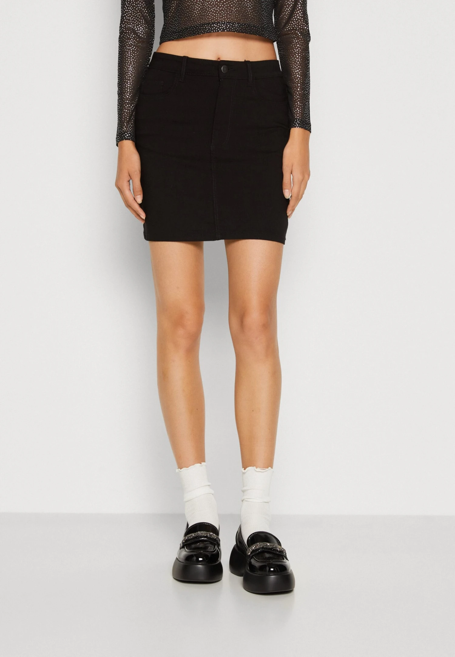 Pieces Pcskin Slim Short Skirt - Minirok - Black 3 Pieces Pcskin Slim Short Skirt - Minirok - Black