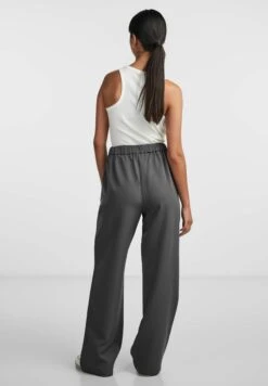Pieces Bossy Wide Plain Pant - Broek - Magnet -Pieces 5ce7956aa0694d1cacec003a6ba51b86