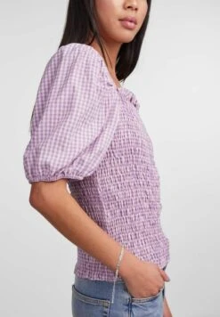 Pieces Mit Kurzen Ärmeln Jecka - Blouse - Lavender -Pieces 6061eb5321284e10ae1d21baa02e1200