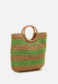 Pieces Pcklaudia Daily Bag - Shopper - Nature/Irish Green -Pieces 60ef173d1caf4e3499569009f70f8b7d