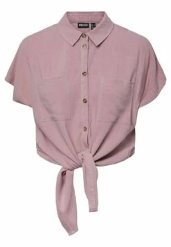 Pieces Pcvinsty Ss Linen Tie Noos - Overhemdblouse - Woodrose -Pieces 64bb5309166f41958a06a65660905bf1