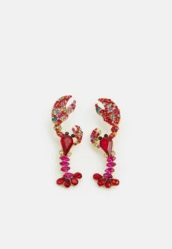 Pieces Pcjordi Earrings - Oorbellen - Gold-Coloured/Red/Multi