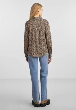 Pieces Langarm Nova - Overhemdblouse - Silver Mink -Pieces 6750981949904b099bc549f7b9aa8523