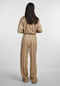 Pieces Mit Weitem Bein Pcluna - Broek - Beige Mottled Beige -Pieces 6804313558c943e9800c7b2455e38f4e