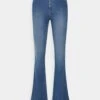 Peggy - Flared Jeans - Medium Blue Denim -Pieces 6a0738c30eba423785fd01fc8b610931