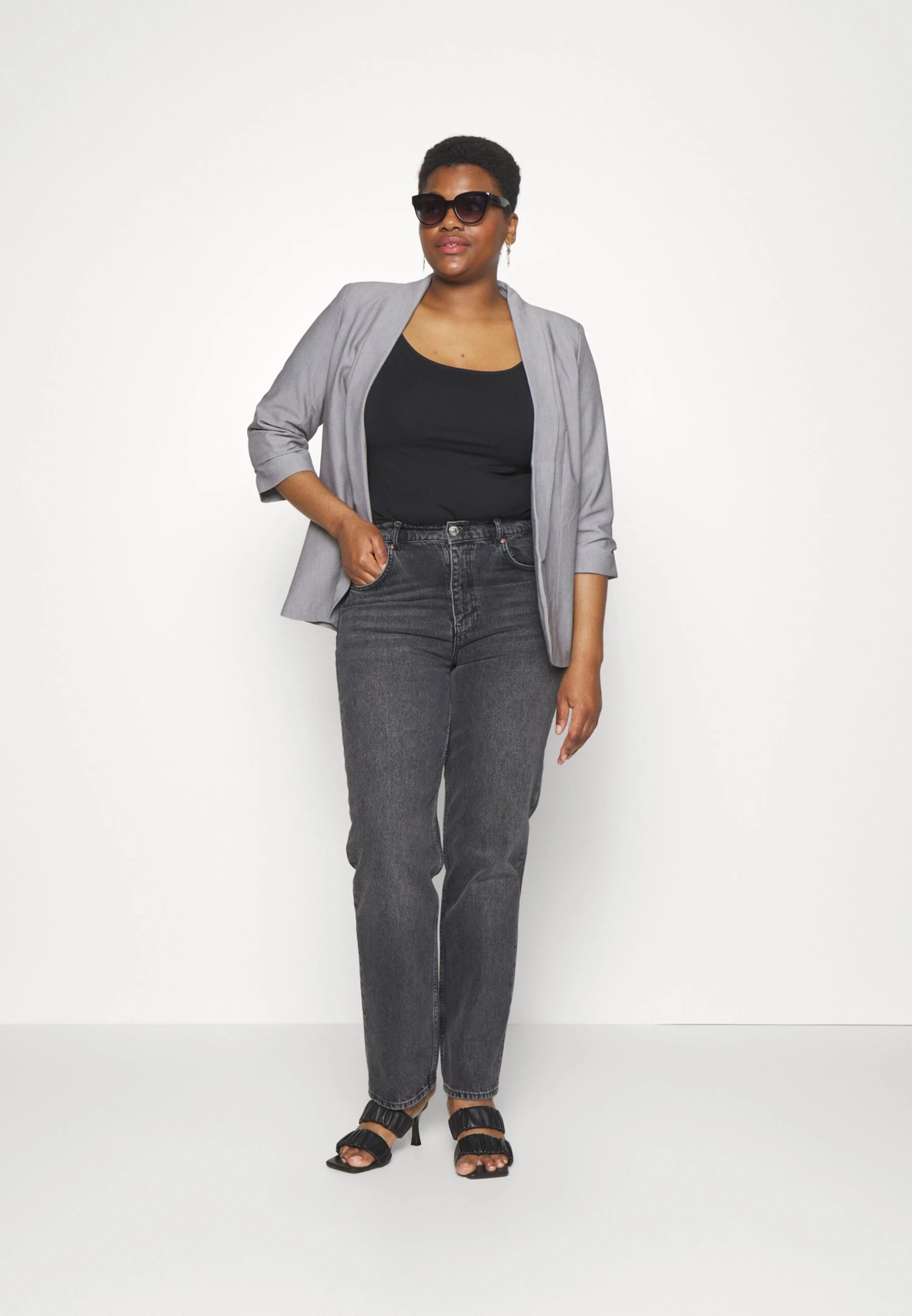 Pcboss- Blazer - Light Grey Melange 4 Pcboss- Blazer - Light Grey Melange - Afbeelding 2