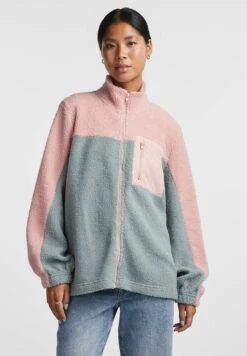 Pieces Teddy Pcdufla - Fleecejas - Silver Pink