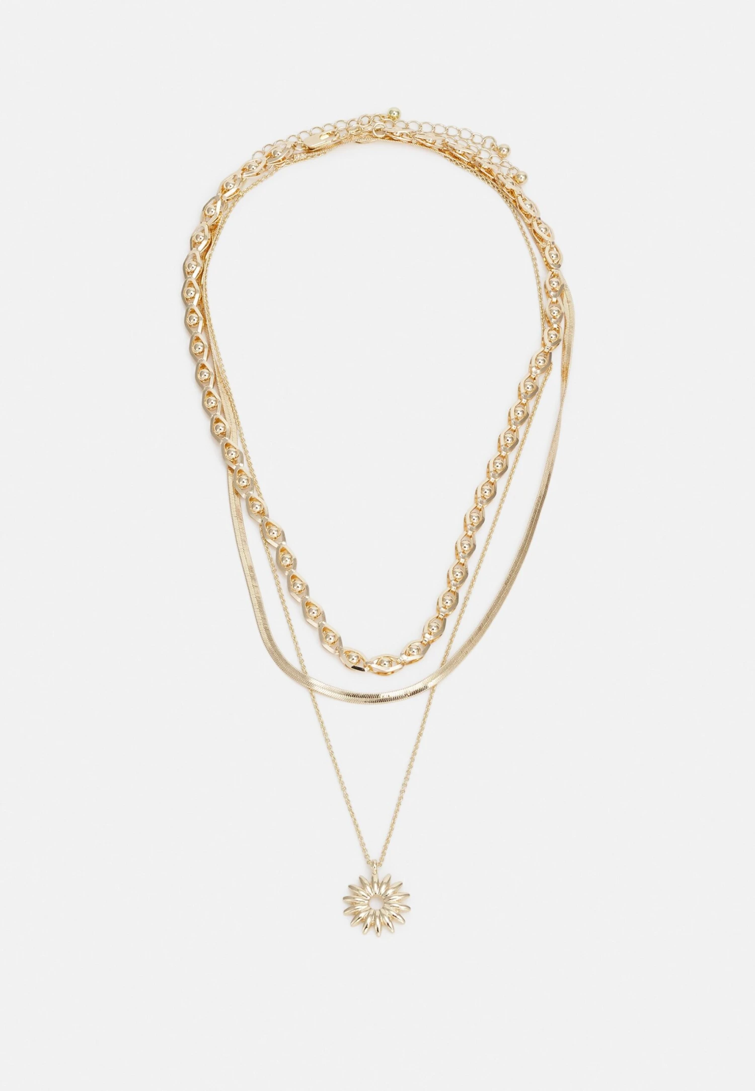 Pieces Pcoliva Necklace 3 Pack - Ketting - Gold-Coloured 3 Pieces Pcoliva Necklace 3 Pack - Ketting - Gold-Coloured