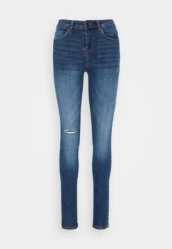 Pieces Pckate High Waist - Jeans Skinny Fit - Medium Blue Denim 12 Pieces Pckate High Waist - Jeans Skinny Fit - Medium Blue Denim -Pieces 6ce5ce2428cd4949a3124a210785a6be