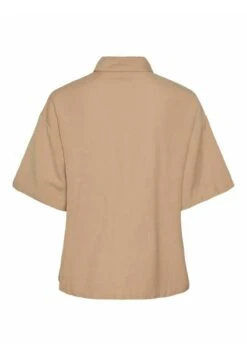 Pieces Kurzarm Pcmilano 2 4 - Overhemdblouse - Beige Mottled Beige -Pieces 700491f305b84b0e99cd7d89b63fc8e3
