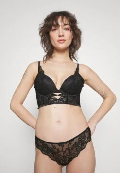 Pieces Pclina Lace V-Shape Brief 2Pack - Slip - Black