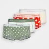 Pieces Pclogo Lady Polca Dot 4 Pack - Onderbroeken - Sea Spray