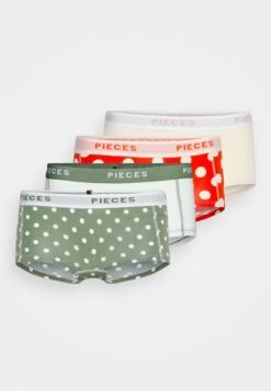 Pieces Pclogo Lady Polca Dot 4 Pack - Onderbroeken - Sea Spray