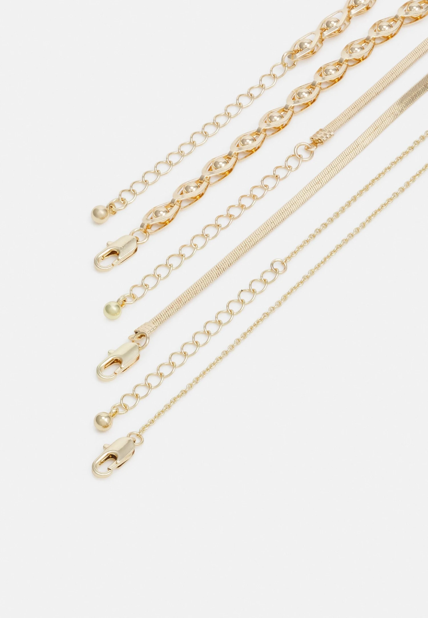 Pieces Pcoliva Necklace 3 Pack - Ketting - Gold-Coloured 4 Pieces Pcoliva Necklace 3 Pack - Ketting - Gold-Coloured - Afbeelding 2