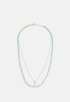 Pieces Pcsoi Combi Necklace - Ketting - Turquoise