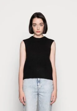 Pieces Pcellen O-Neck Vest Noos Bc - Trui - Black