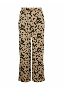 Pieces Schlaghose - Broek - Beige/Black -Pieces 7cef2fa9ebd0444c86baceecb281ce10