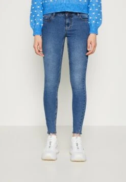 Pieces Pcpeggy - Jeans Skinny Fit - Medium Blue Denim