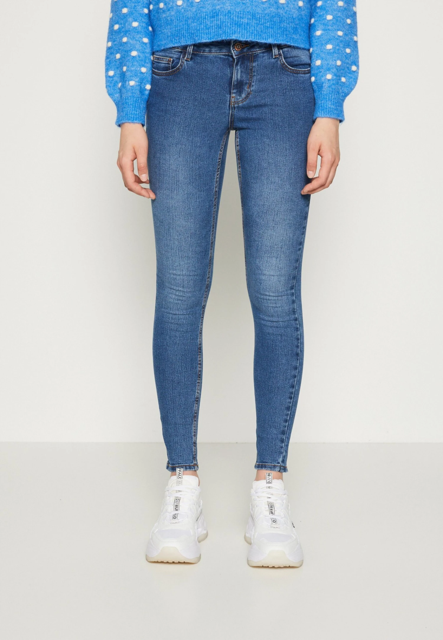 Pieces Pcpeggy - Jeans Skinny Fit - Medium Blue Denim 3 Pieces Pcpeggy - Jeans Skinny Fit - Medium Blue Denim