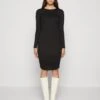Pieces Pcmina Dress - Jerseyjurk - Black -Pieces 7d3ae99725f1473e9b400aac3c6914da