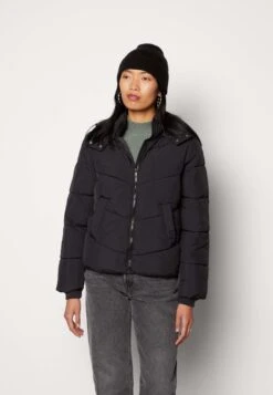 Pieces Pcjamilla Short Puffer Jacket - Winterjas - Black