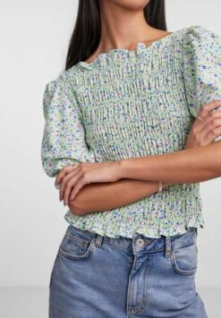 Pieces Gesmoktes - Blouse - Paradise Green -Pieces 7e0f5aeecac140be99c87ebb30c7b4bd