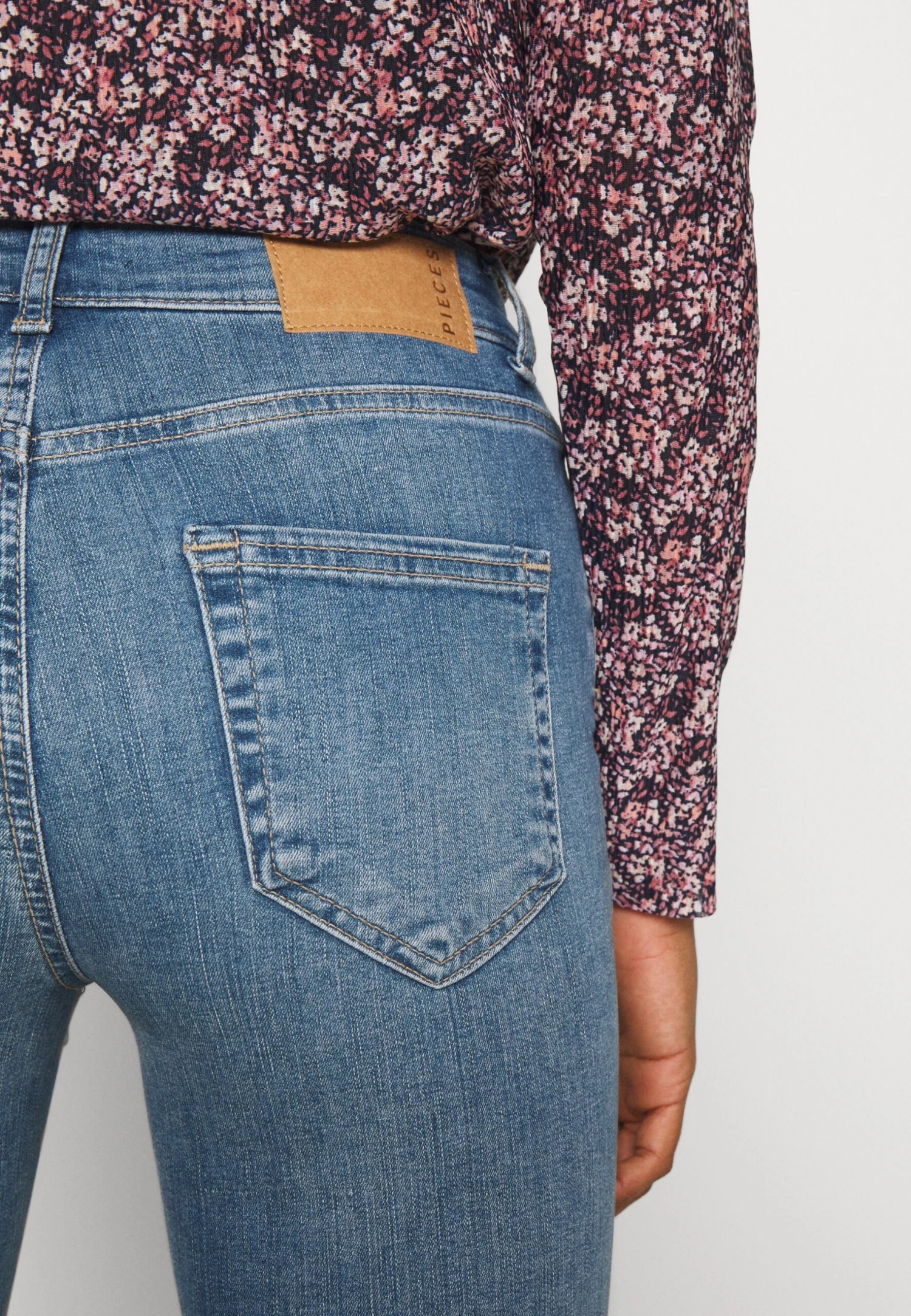 Pieces Pcdelly- Jeans Skinny Fit - Light Blue Denim 7 Pieces Pcdelly- Jeans Skinny Fit - Light Blue Denim - Afbeelding 5