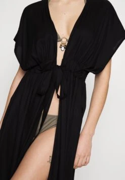 Pieces Pcglinda Long Kimono - Strandaccessoire - Black -Pieces 81f6e2a505734f7cb3781606208c5ade