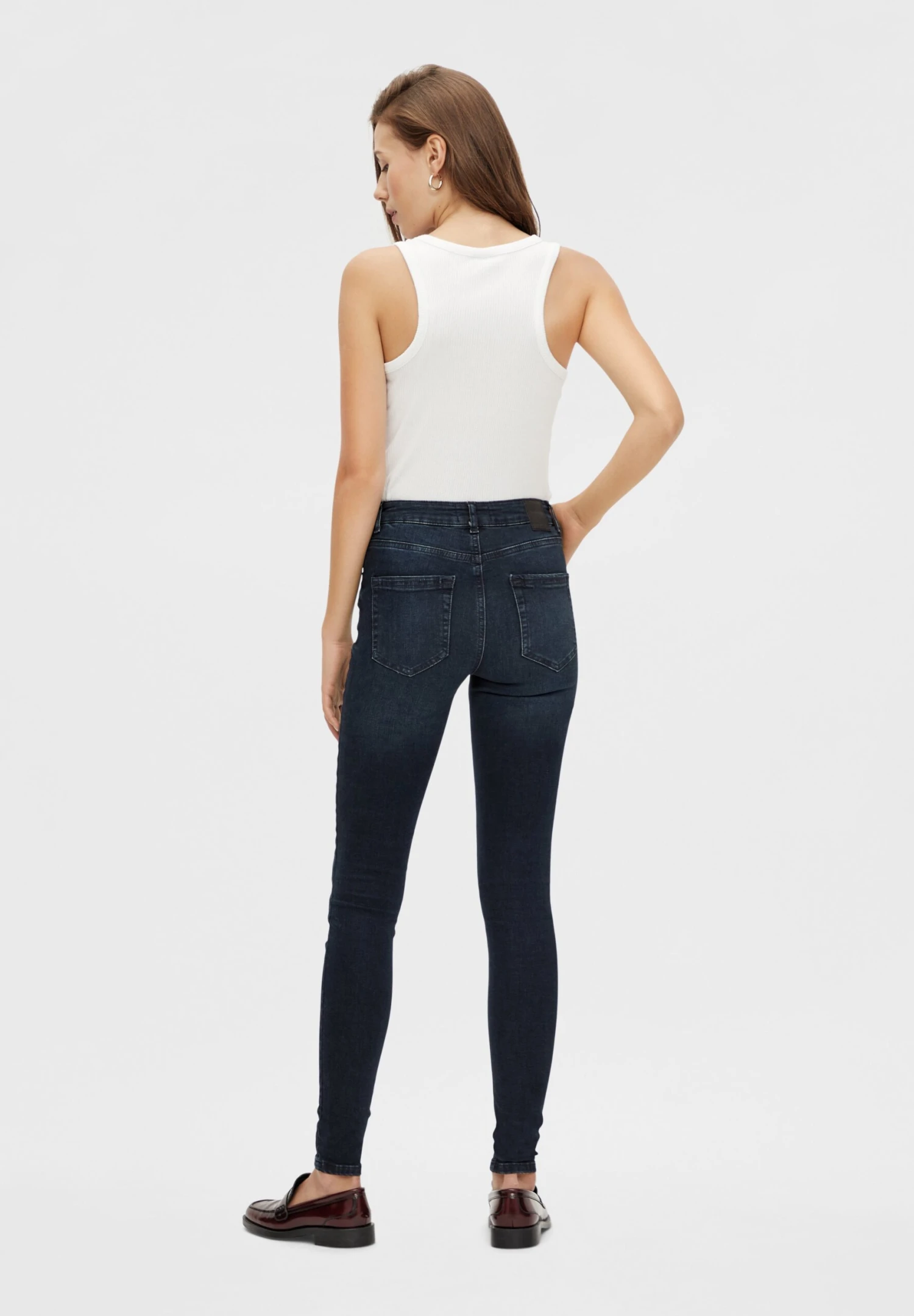 Pieces Jeans Skinny Fit - Dark Blue Denim 6 Pieces Jeans Skinny Fit - Dark Blue Denim - Afbeelding 4