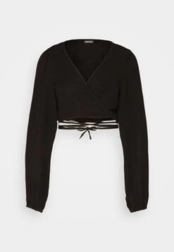Pieces Pcstina Wrap Crop- Longsleeve - Black 12 Pieces Pcstina Wrap Crop- Longsleeve - Black -Pieces 845bb9d590fd417e8539e23f7dccf6e5