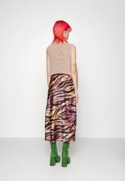 Pieces Pcmonalise Midi Skirt - A-Lijn Rok - Chicory Coffee -Pieces 84780092ec6743a99c2086cd3a7488a3