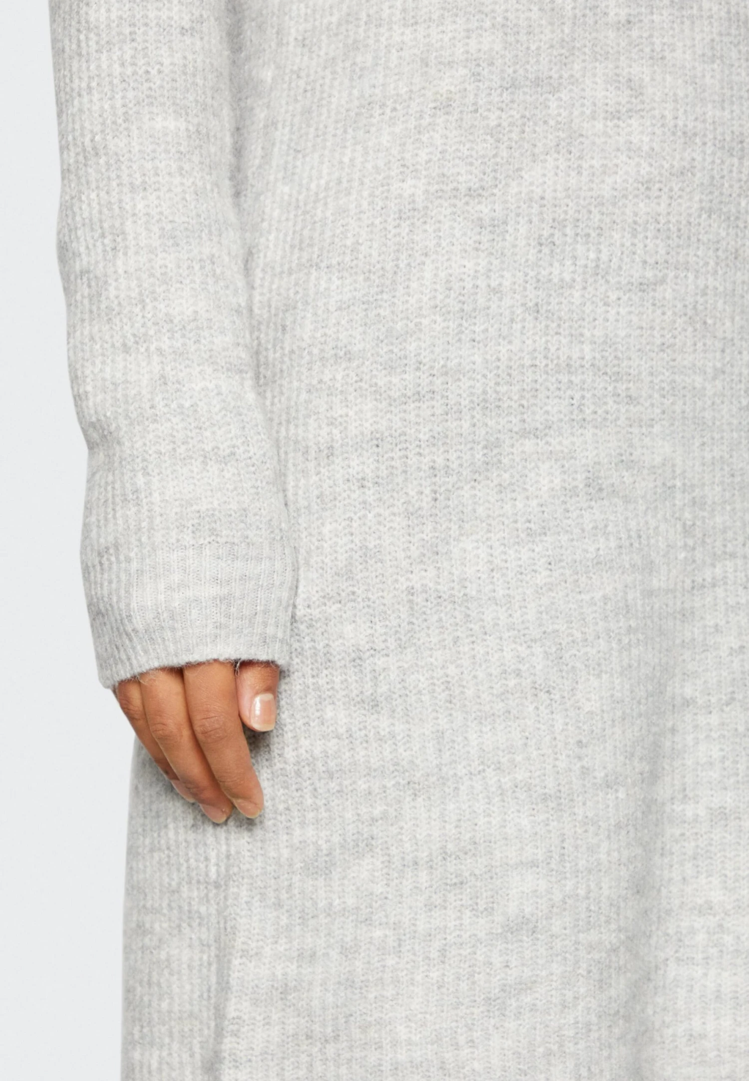 Pieces Pcellen O-Neck Dress - Gebreide Jurk - Light Grey 8 Pieces Pcellen O-Neck Dress - Gebreide Jurk - Light Grey - Afbeelding 6