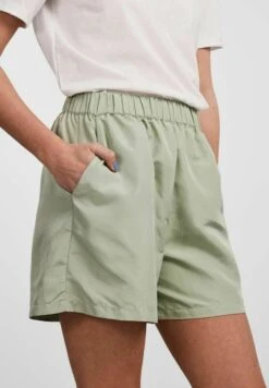 Pieces Højtaljede - Shorts - Desert Sage -Pieces 84d5e85f776240289f87ef9a28bf2740