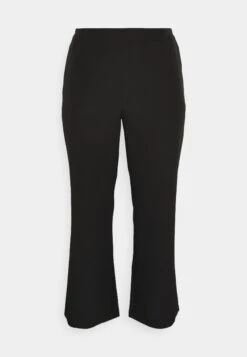 Pcbossy Wide Plain Pant - Broek - Black -Pieces 87cb2a5af31a46b6b9d6bae5171ffe79
