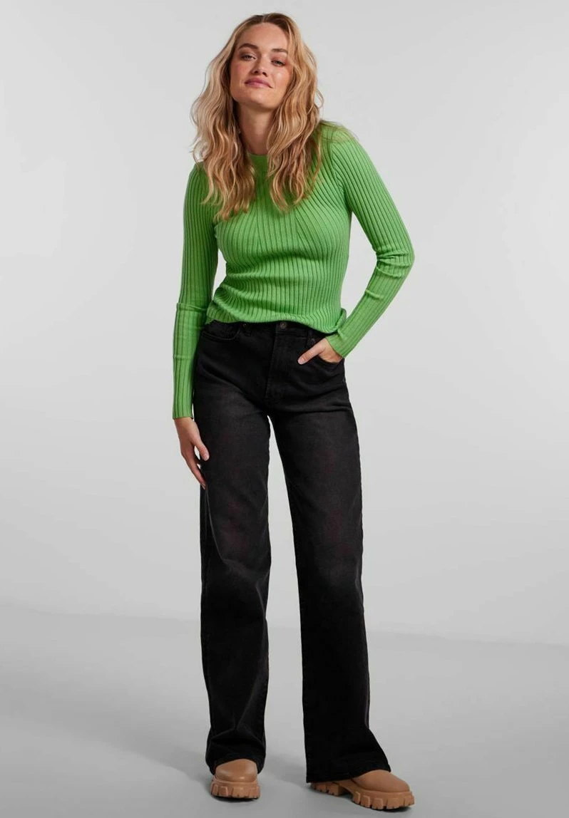 Pieces Pccrista Ls O-Neck Noos - Trui - Absinthe Green 4 Pieces Pccrista Ls O-Neck Noos - Trui - Absinthe Green - Afbeelding 2