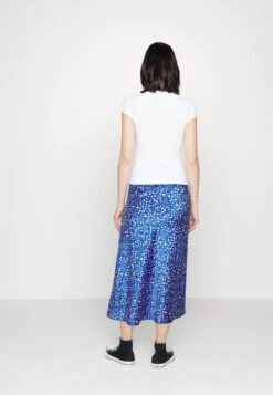 Pieces Pckate Midi Skirt - A-Lijn Rok - Mazarine Blue -Pieces 893642b9858f4d2e90314a6380d9ec22