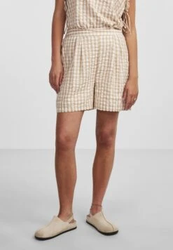 Pieces Højtaljede Shorts Pckinley - Shorts - Beige Mottled Beige