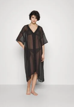 Pieces Pcvertrud Kaftan Box - Strandaccessoire - Black