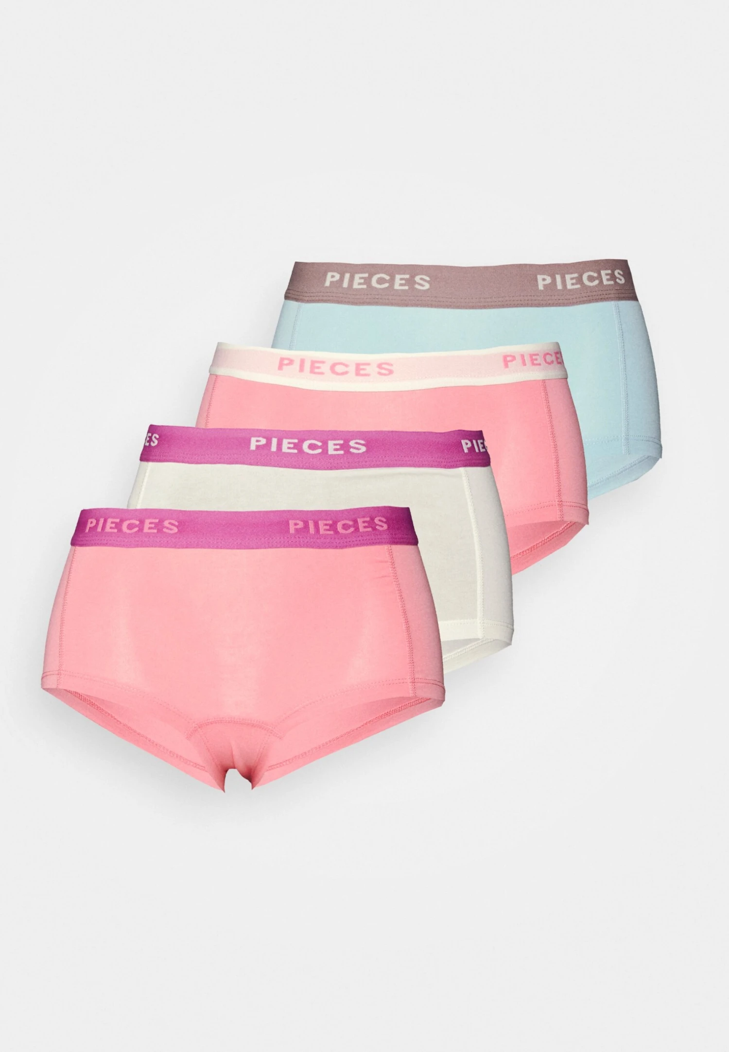 Pieces Pclogo Lady Solid 4 Pack - Onderbroeken - Cloud Dancer/Airy Blue 3 Pieces Pclogo Lady Solid 4 Pack - Onderbroeken - Cloud Dancer/Airy Blue