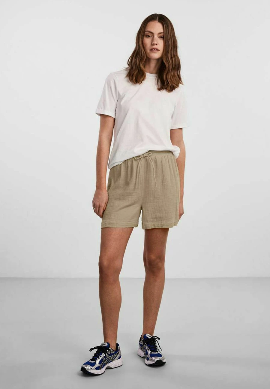 Pieces Tina Hw Bc Sww - Shorts - Beige Mottled Beige 4 Pieces Tina Hw Bc Sww - Shorts - Beige Mottled Beige - Afbeelding 2