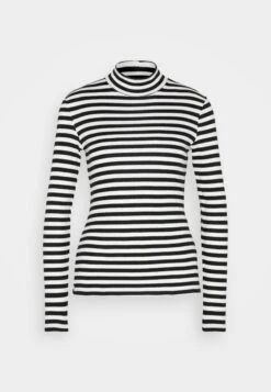 Pieces Pcruka T-Neck - Longsleeve - Cloud Dancer/Black -Pieces 8d56fd4999cc48c8980928c369af219f