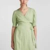 Pieces Pctala Wrap Dress - Jurk - Quiet Green -Pieces 8ec5552a5e1b42baa7a5a8d218d3fc31