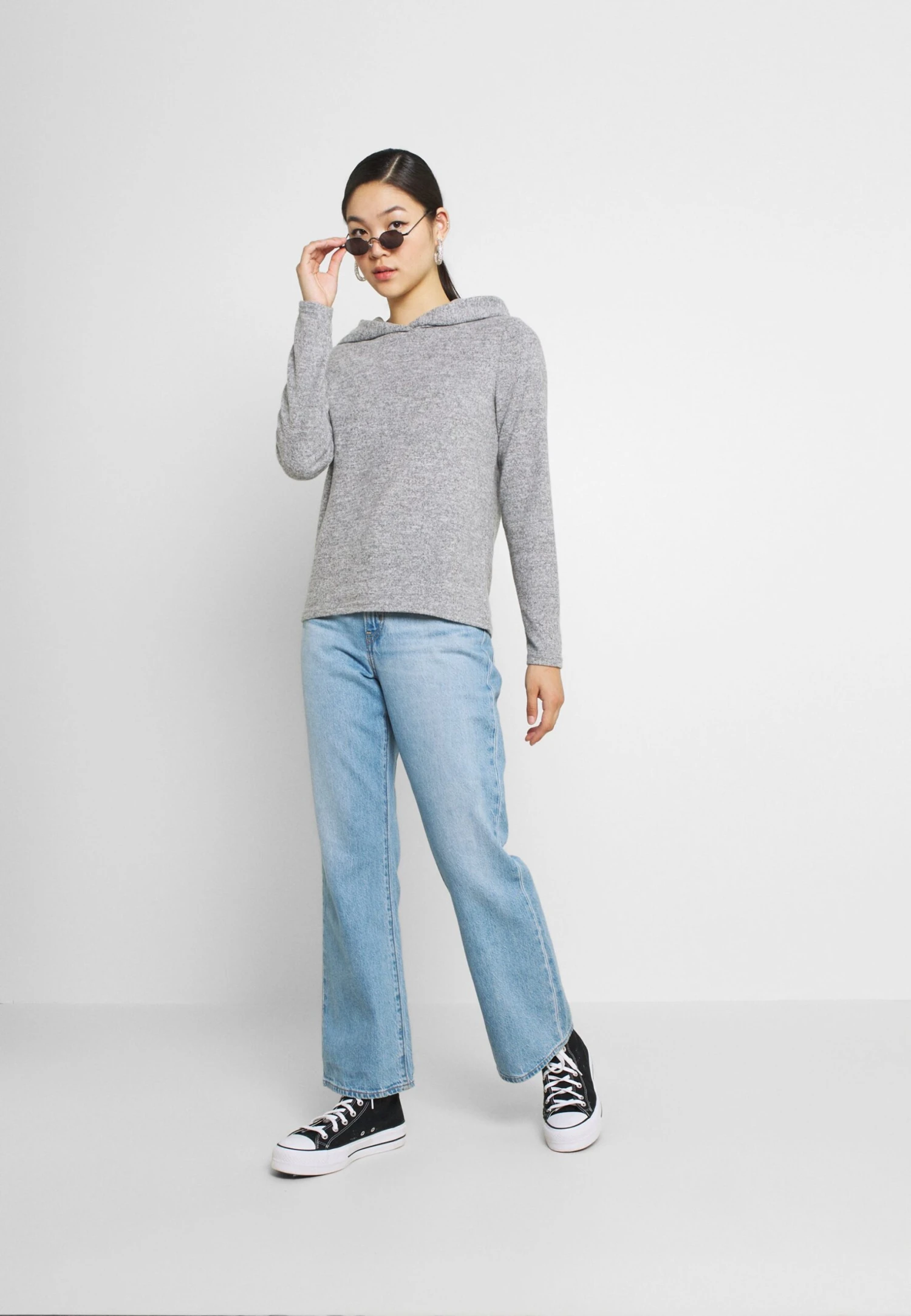 Pieces Pcpam- Hoodie - Light Grey Melange 4 Pieces Pcpam- Hoodie - Light Grey Melange - Afbeelding 2