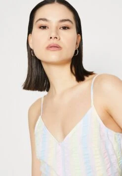 Pieces Pckaitlyn Singlet - Top - Pink Lady/Multi Stipes -Pieces 8f2ec74a8d934a8b924ad2f1b5f4f3b5