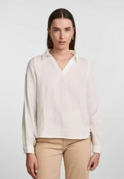 Pieces Mit Langen Ärmeln Pcstina - Blouse - Cloud Dancer