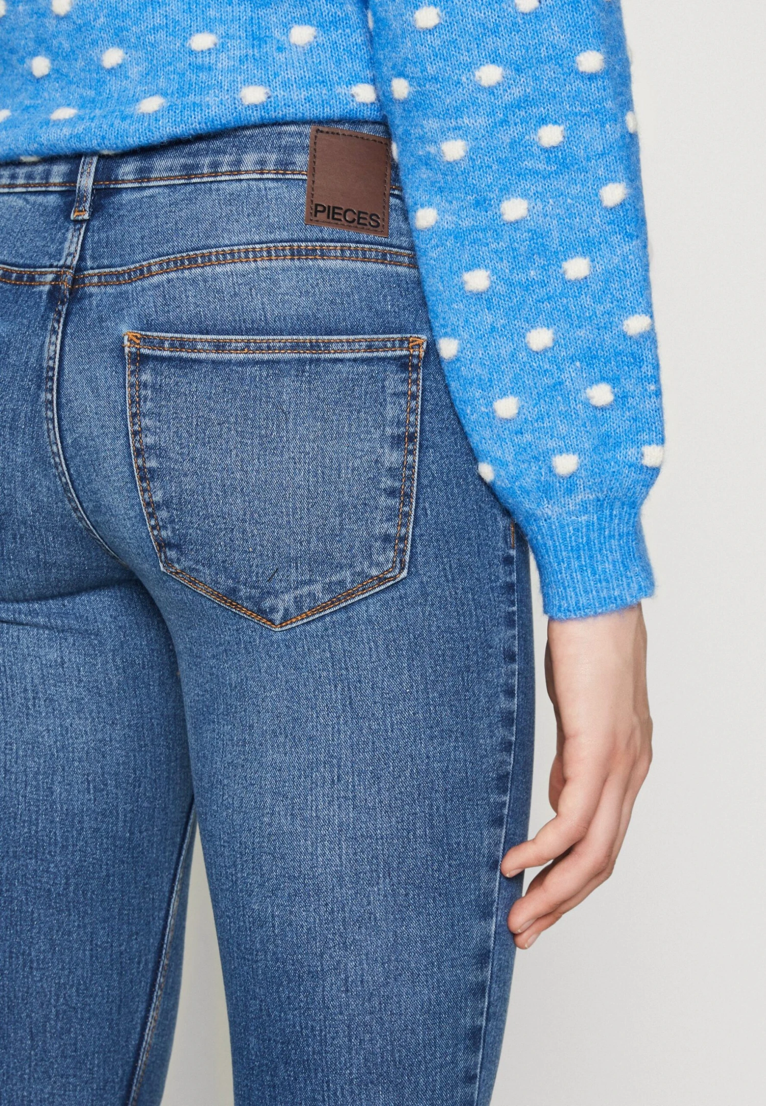 Pieces Pcpeggy - Jeans Skinny Fit - Medium Blue Denim 8 Pieces Pcpeggy - Jeans Skinny Fit - Medium Blue Denim - Afbeelding 6