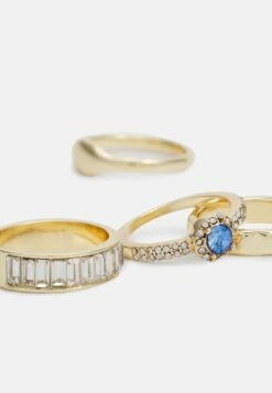 Pieces Pcdunna 5 Pack - Ring - Gold-Coloured -Pieces 9431f244e462458fba31c02d268925a7