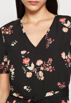 Pieces Pcliliana V Neck Short Dress - Jurk - Black/Multi-Coloured -Pieces 950ad11ac2bd4715918b30c40e256d9d