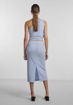 Pieces Midi Pclina - Kokerrok - Airy Blue -Pieces 989643492f8d4d9c804c8849c61fafc0