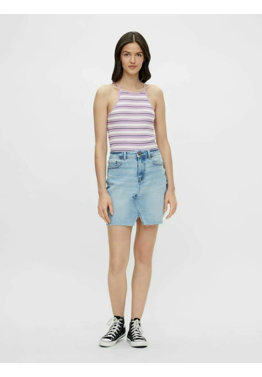 Pieces Kokerrok - Light Blue Denim 4 Pieces Kokerrok - Light Blue Denim - Afbeelding 2